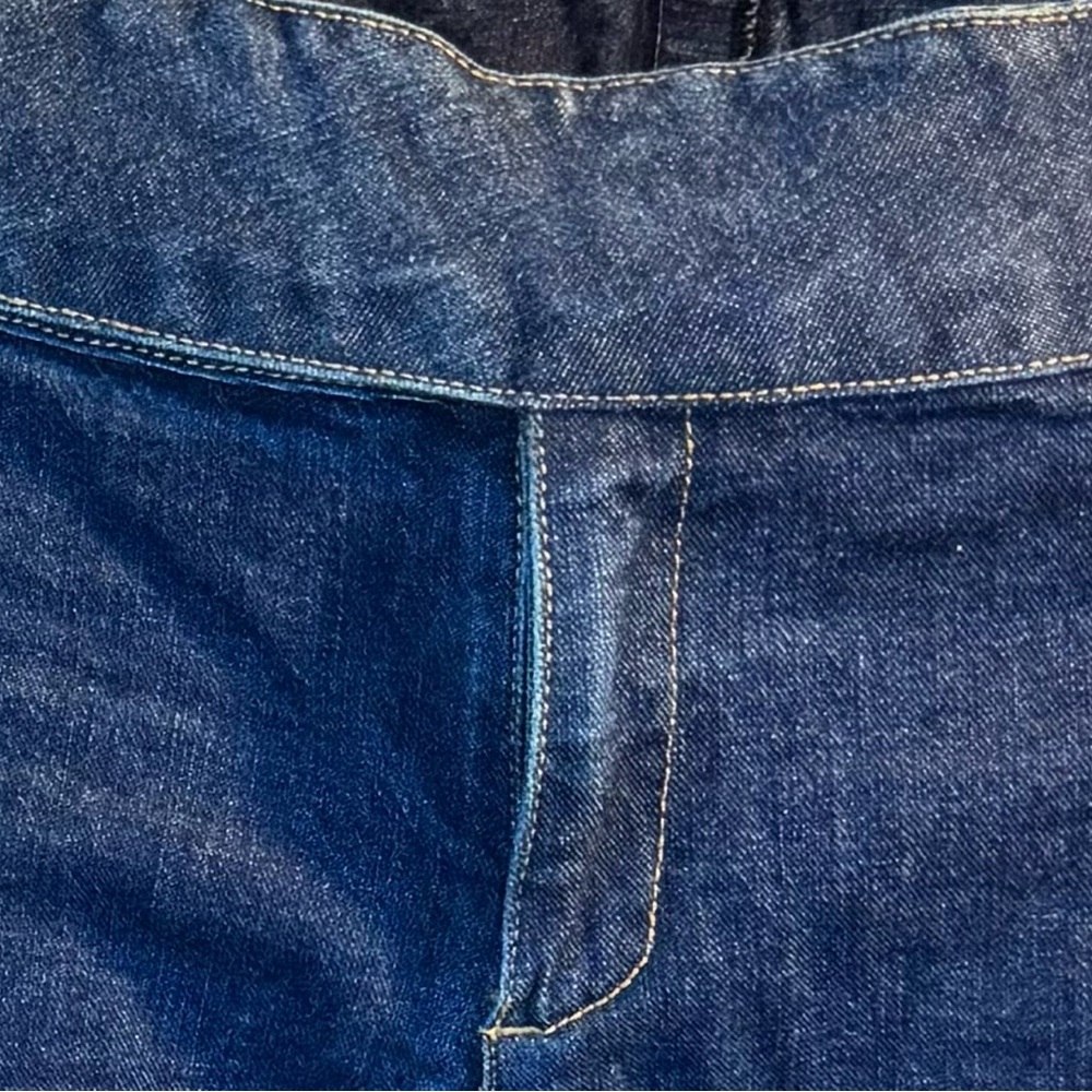 Deep Indigo Blue Jeans with Classic Denim Texture